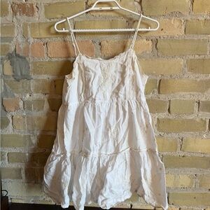 Urban Outfitters Cream Lace-Trimmed Top